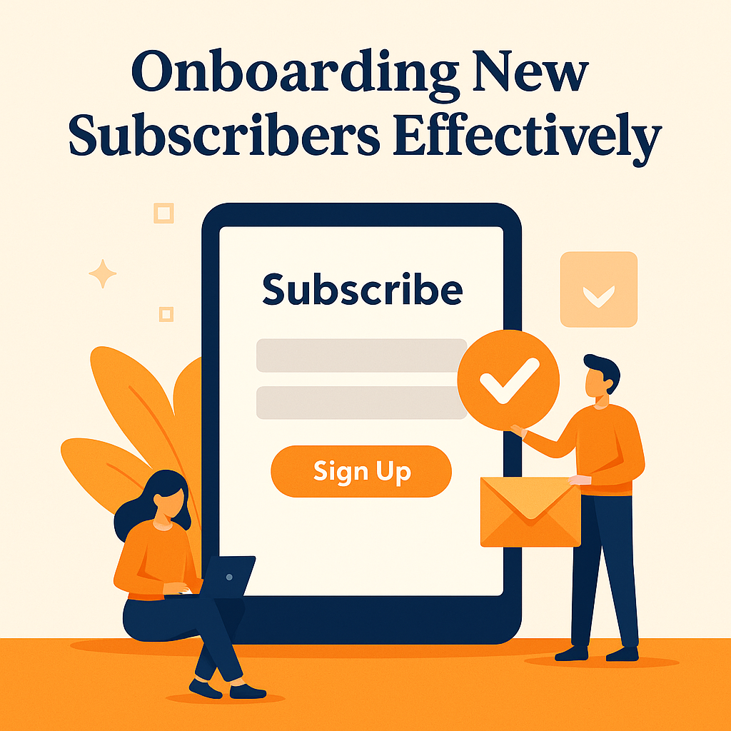 new subcribers onboarding